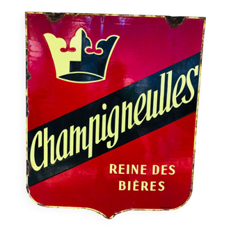 Plaque émaillée Bière CHAMPIGNEULLES