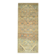 Vintage Turkish Hand-Knotted Wool Cotton Orange Runner Rug 110x270