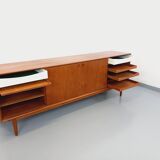 Vintage Scandinavian teak sideboard from the 60s by designer Edvard Valentinsen for Samcom