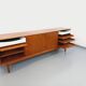 Vintage Scandinavian teak sideboard from the 60s by designer Edvard Valentinsen for Samcom