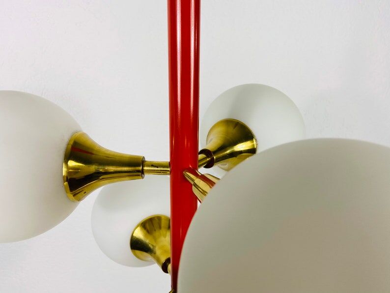 Red suspension by Kaiser, Germany, 60s