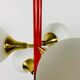Red suspension by Kaiser, Germany, 60s
