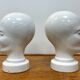 Rare set of 2 Scheurich ceramic heads, West Germany, 1950s-60s