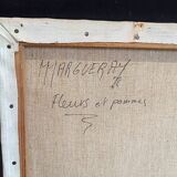 Margueray painting "Flowers and Apples"