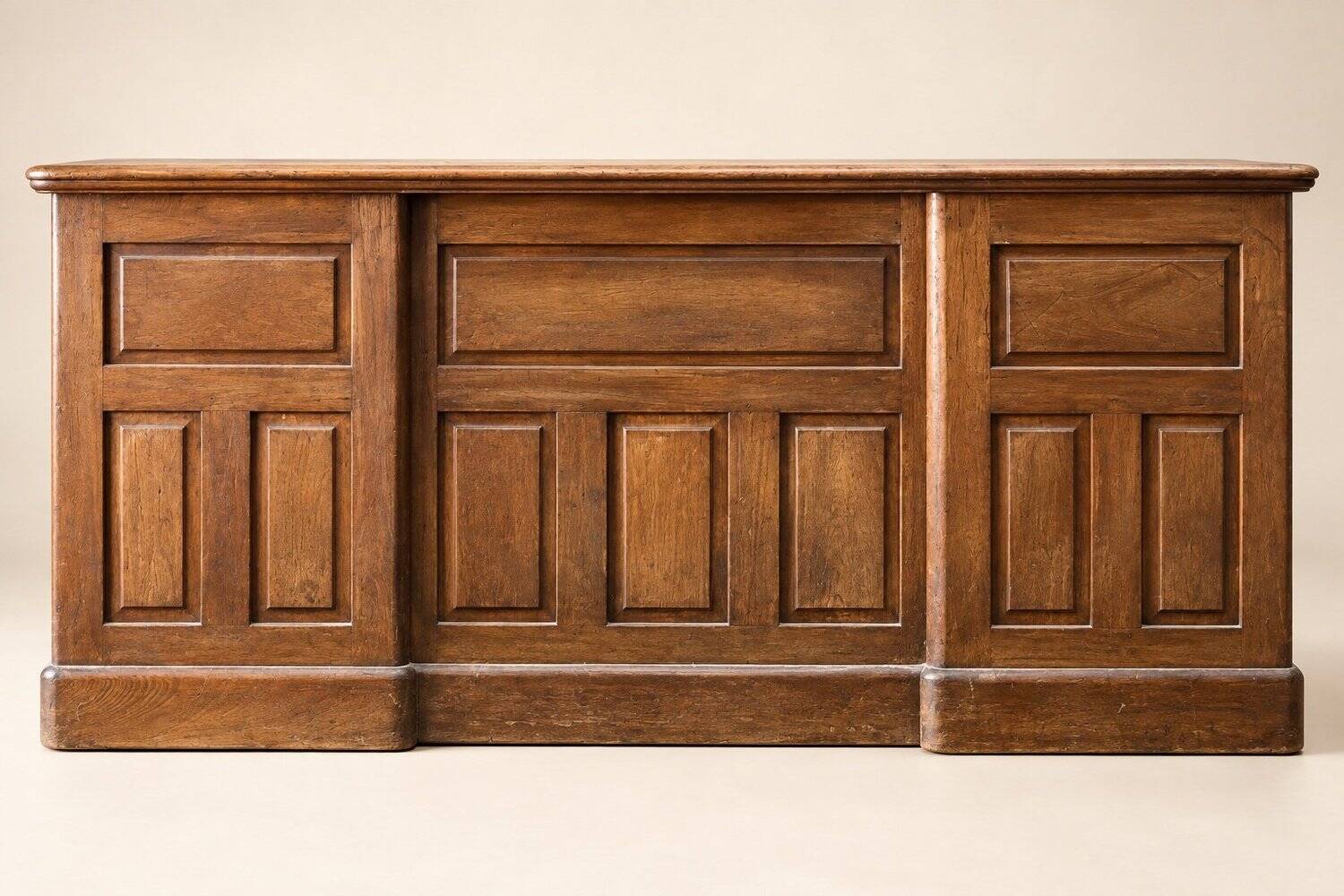 Minister's desk with drawers – Napoleonic III period – Solid walnut