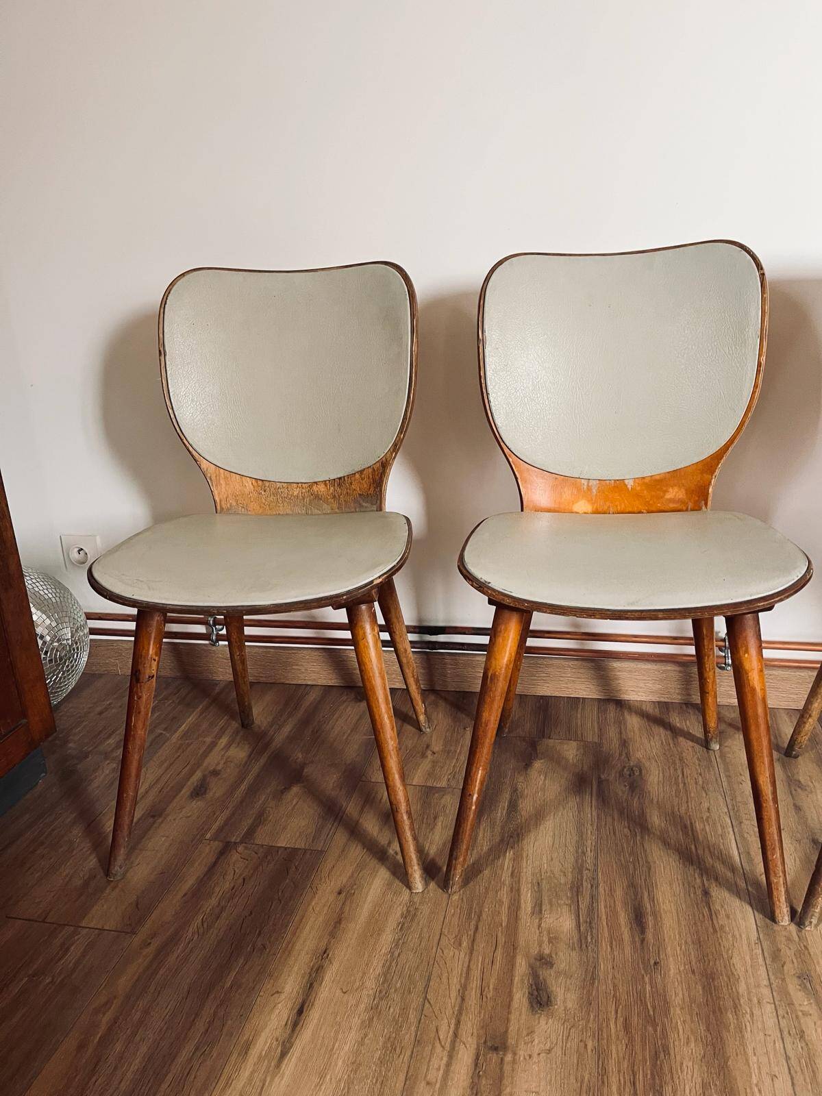 Ensemble de 4 chaises vintage baumann