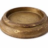 Golden leaf wooden base from the 19th century