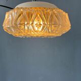 Vintage 30s flush mount glass ceiling lamp