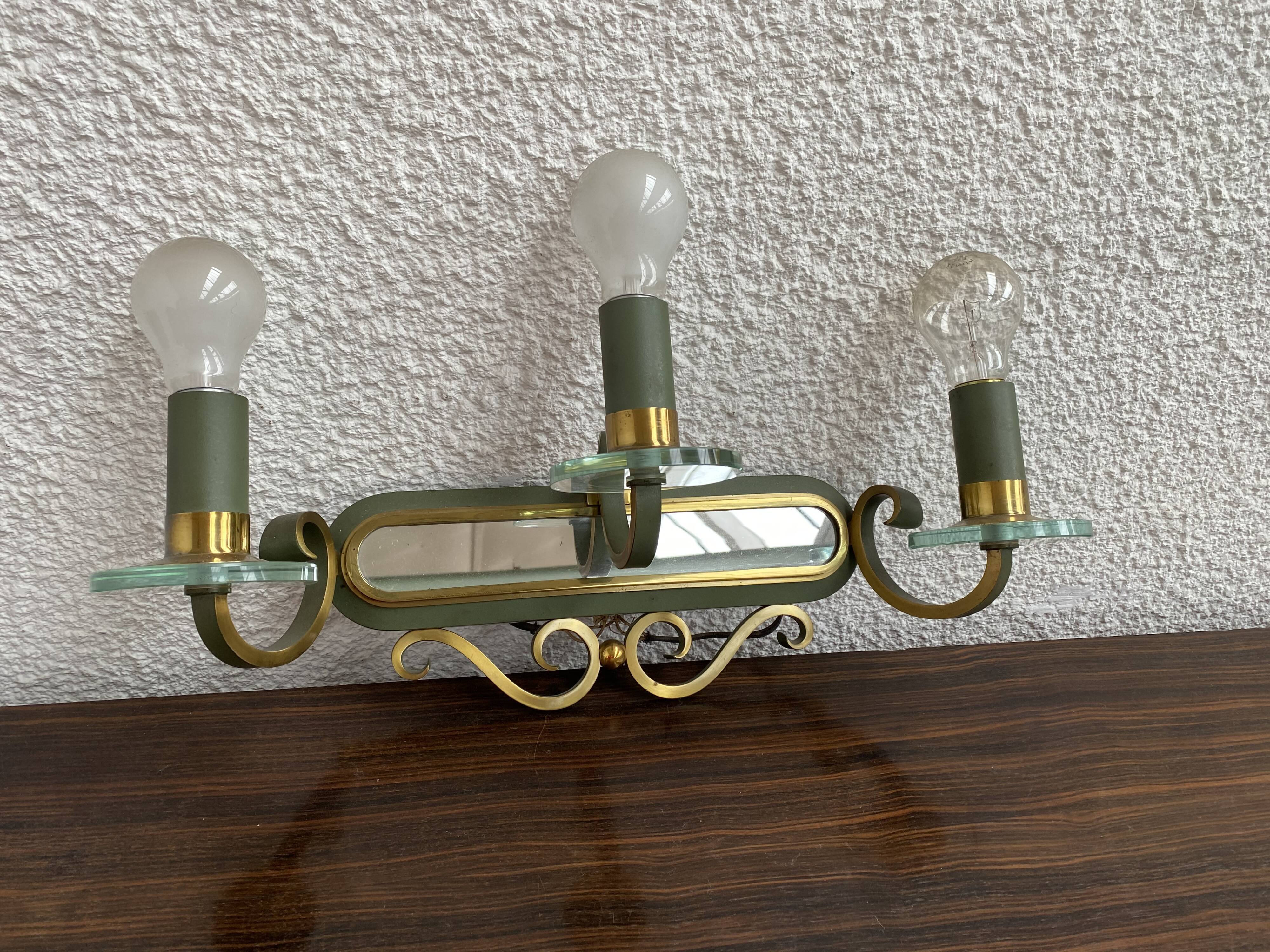 Pair of bronze dore appliques