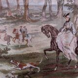 Mid-century German tapestry wall hanging 156cm x 214cm, 1950s