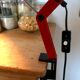 Red architect lamp