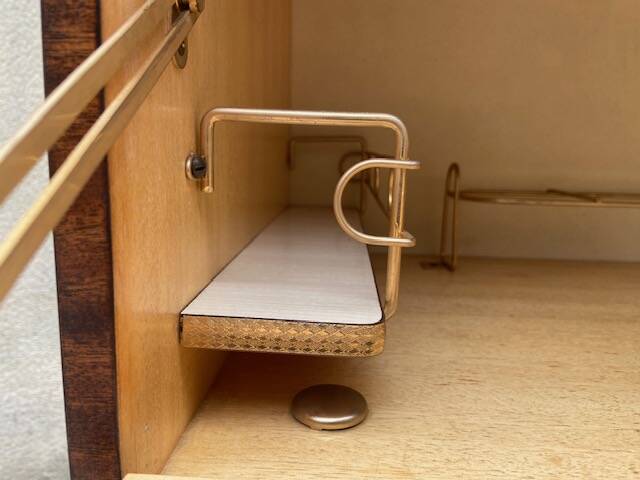 Vintage Formica bar cabinet