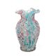 2 anciens vases en verre jaspé, dits style Clichy