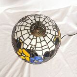 Tiffany style lamp, leaded stained glass, art nouveau.
