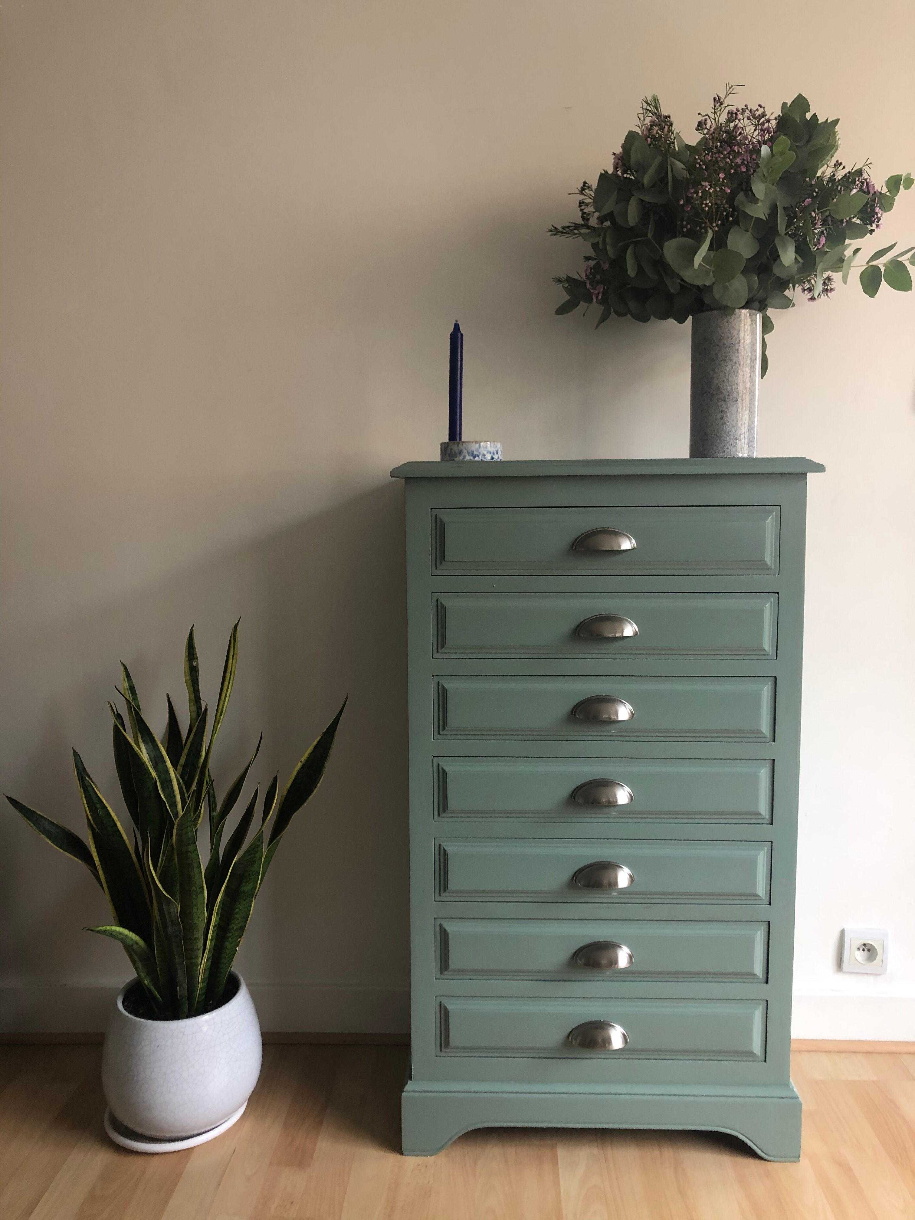 Painted wooden dresser