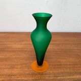 Glass vase from the Italian Satinato series attributed to Carlo Moretti, 1970s.