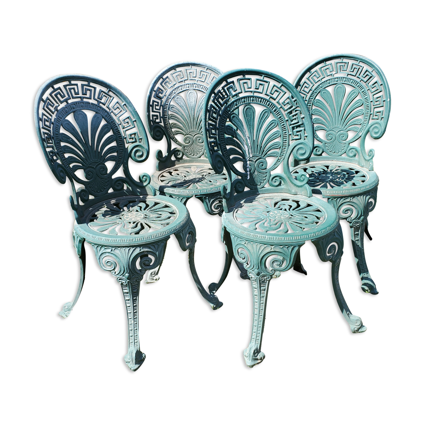 Garden chairs cast aluminum