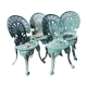 Garden chairs cast aluminum