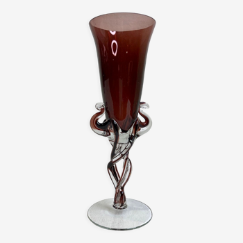 Vase en verre soufflé