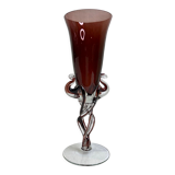Vase en verre soufflé