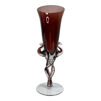 Vase en verre soufflé