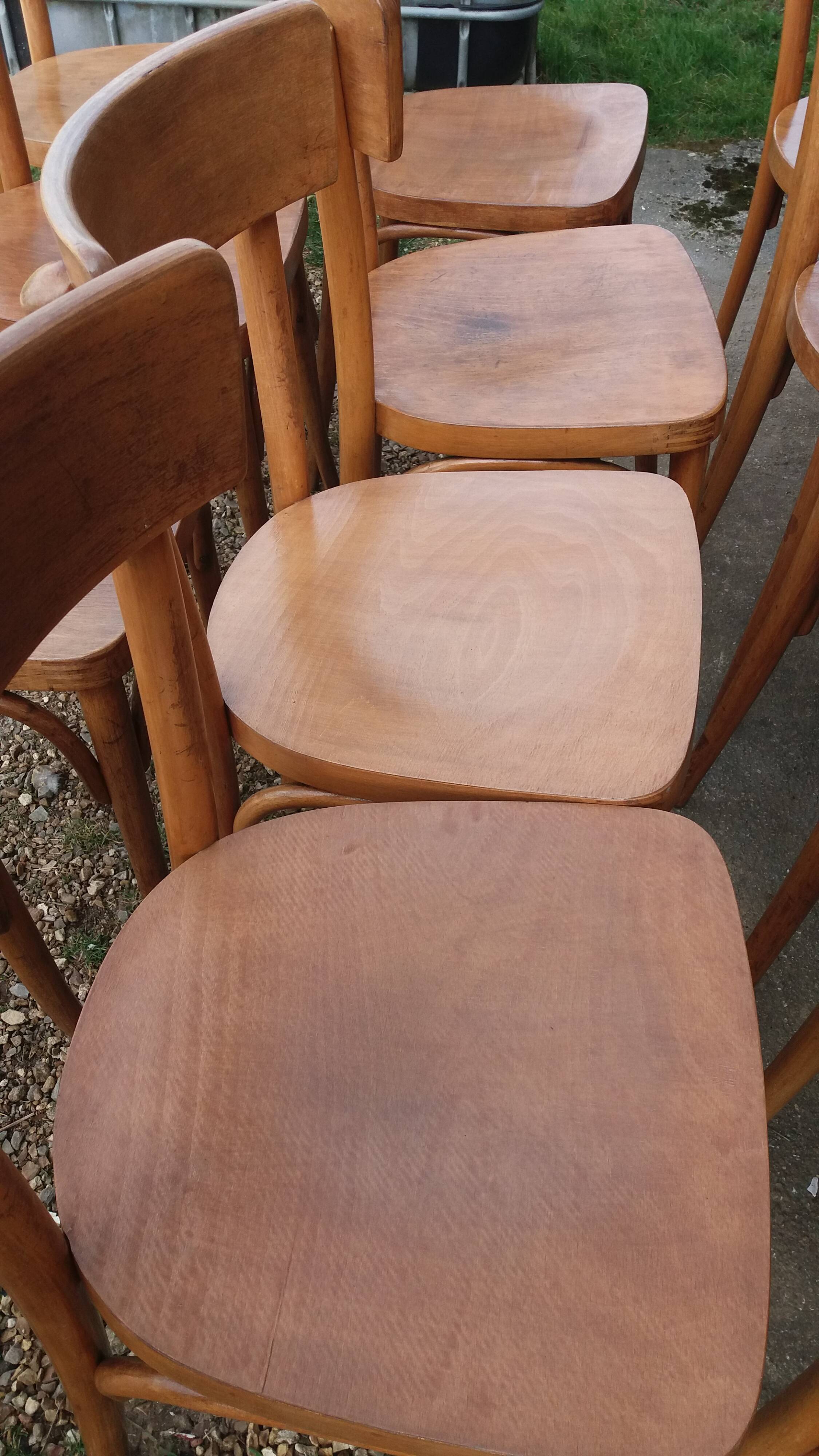 Set of 12 bistro chairs