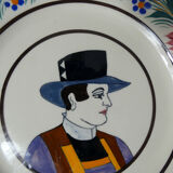 HB Quimper 2 flat plates Breton and Breton