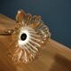 Walker Lamp lampshade orange glass support brass dp 1122221