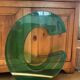 Letter signs C in transparent plexiglass