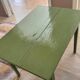 Farmhouse/bistro table and its stool