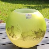 Handmade ball vase. Ambiente Zwiesel. Artistic look. 17x20cm