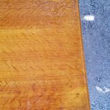 Chest of drawers of the 50s in oak compass feet 4 drawers