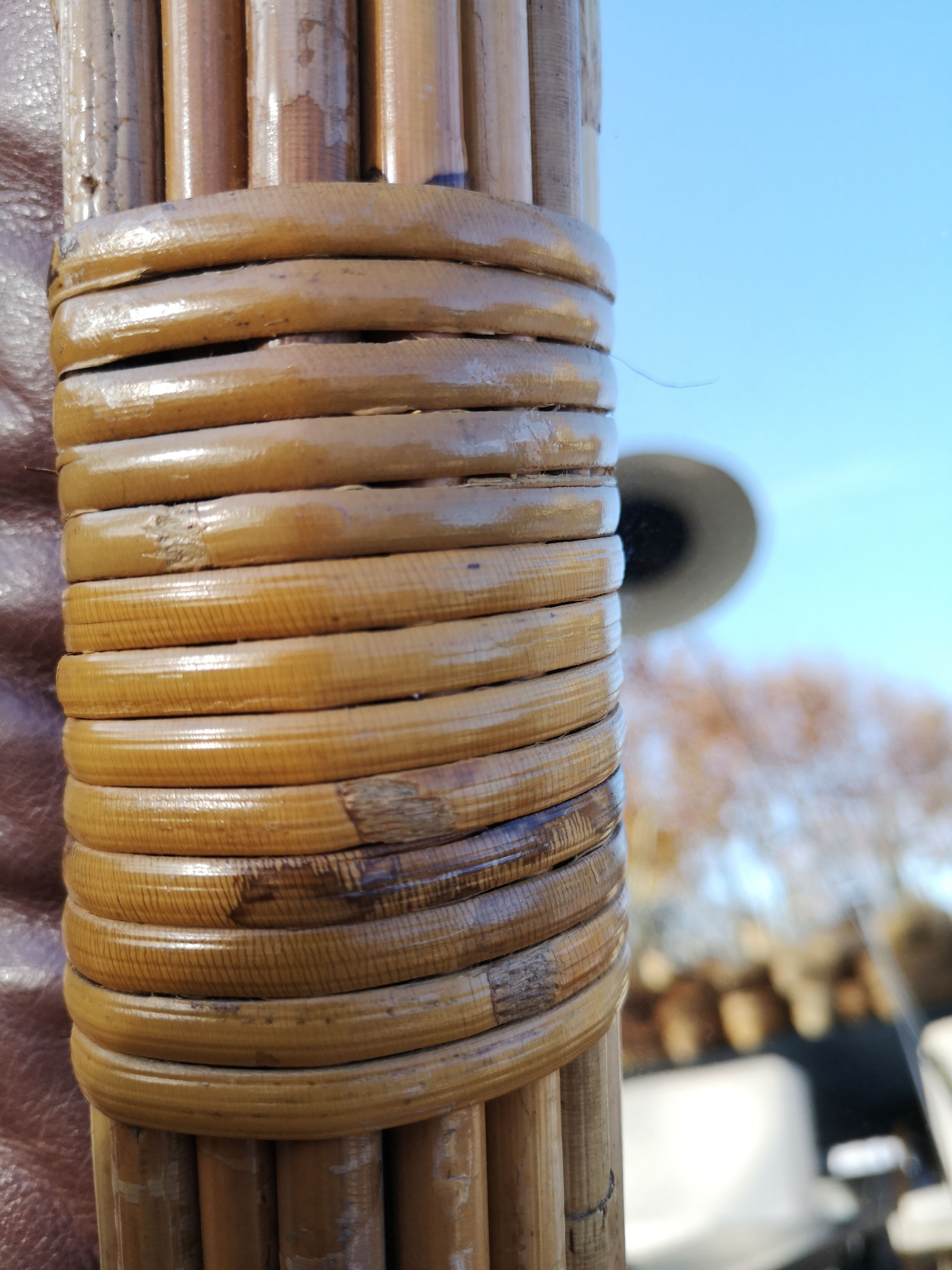 Mirror rectangle rattan 1960 61x81cm