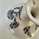 KG Lunéville footed plate with blue carnation decoration, 1880-1910