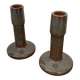 Pair of porcelain candlesticks