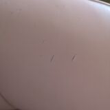 Pair of pink skai armchairs