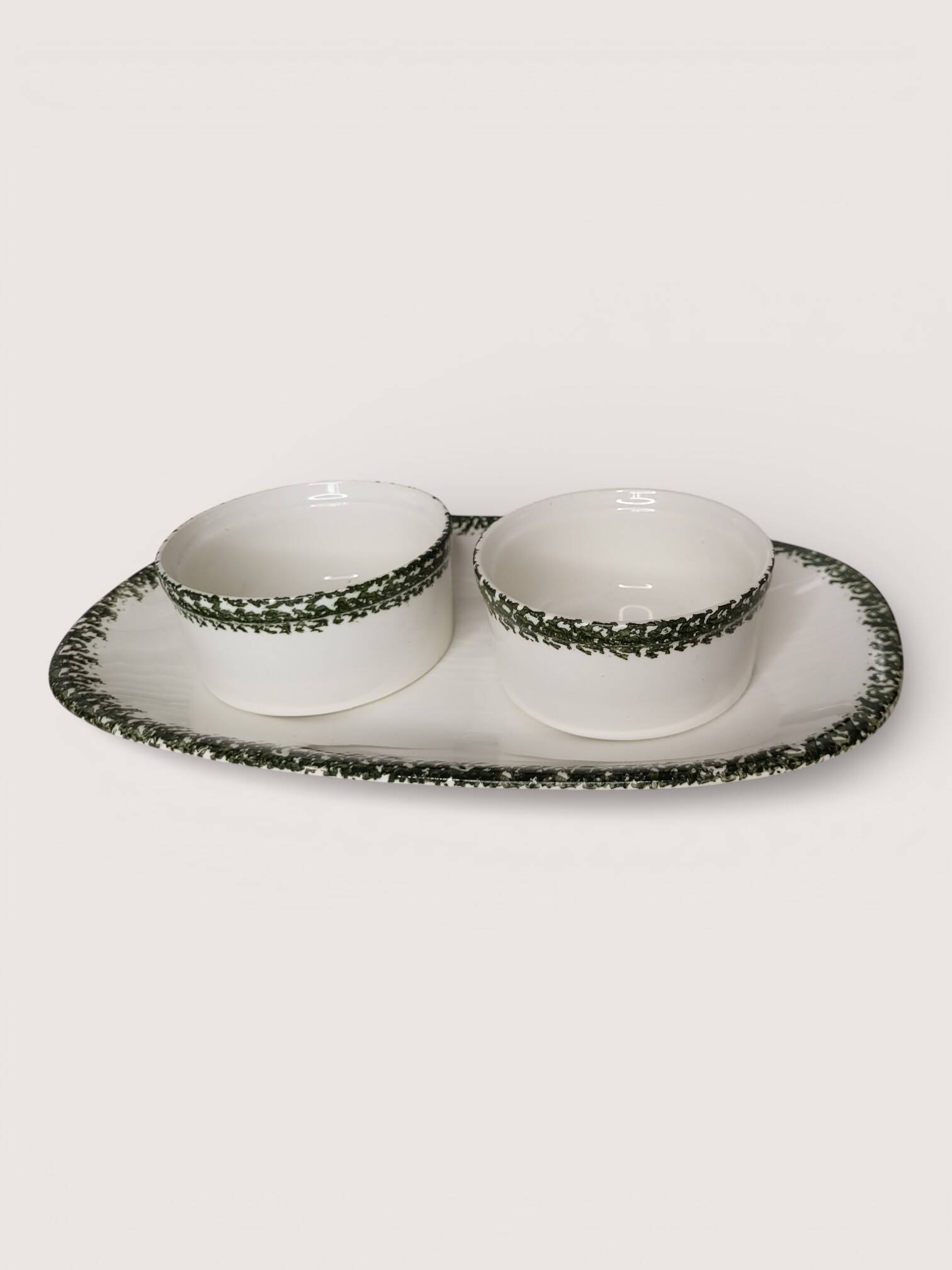 Oyster service in Gien earthenware, 1960