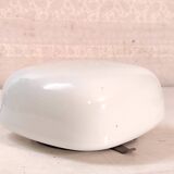 Ceiling light, square wall lamp in opaline, mid-20th century.