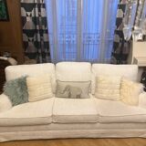 Ecru tweed sofa