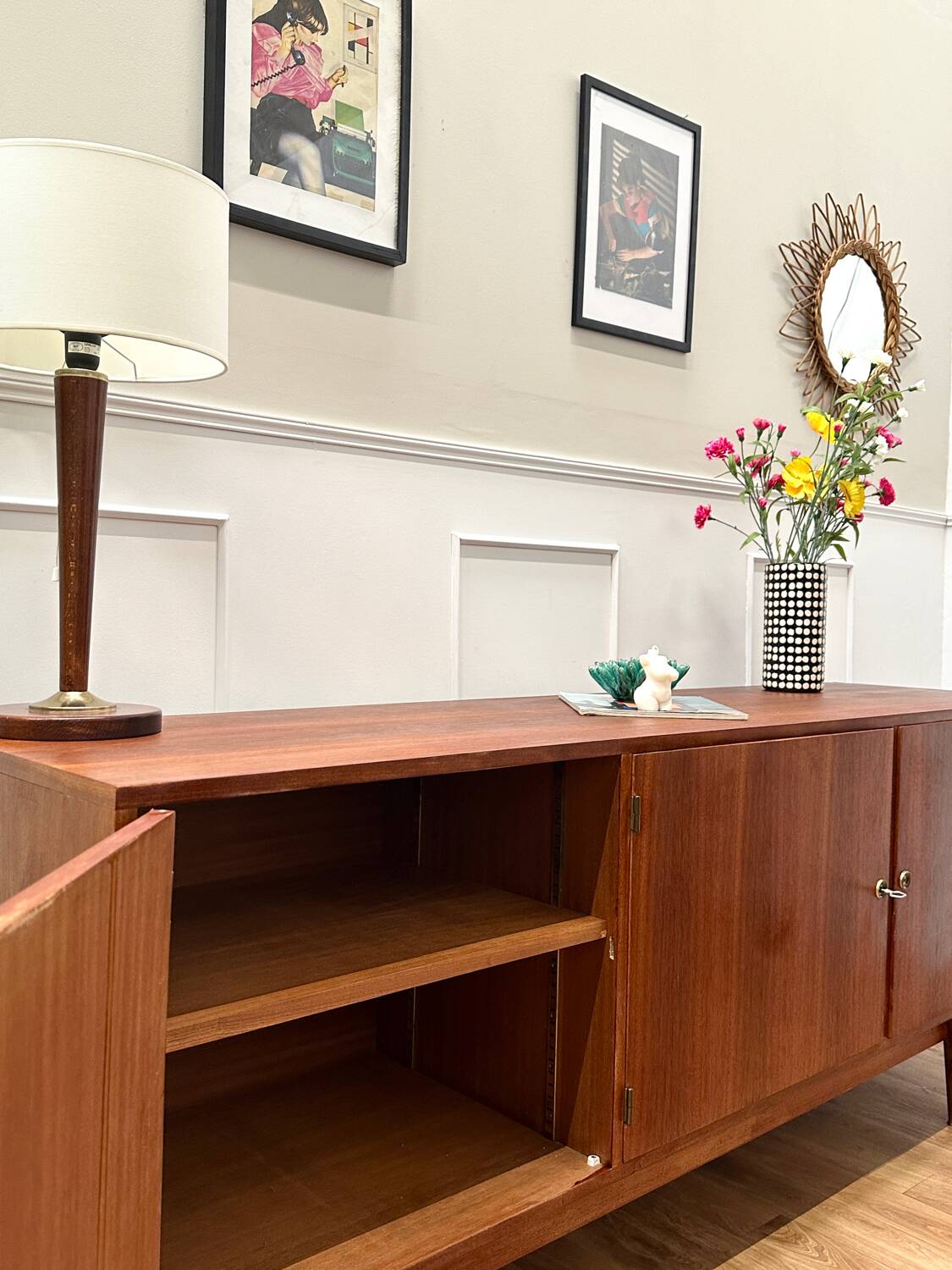 Vintage Scandinavian style sideboard