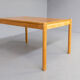 Oak veneer dining table 70s