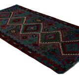 Area kilim rug ,vintage wool turkish handknotted kilim, 295 cmx 160 cm rug