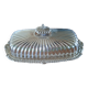 Silver metal butter dish
