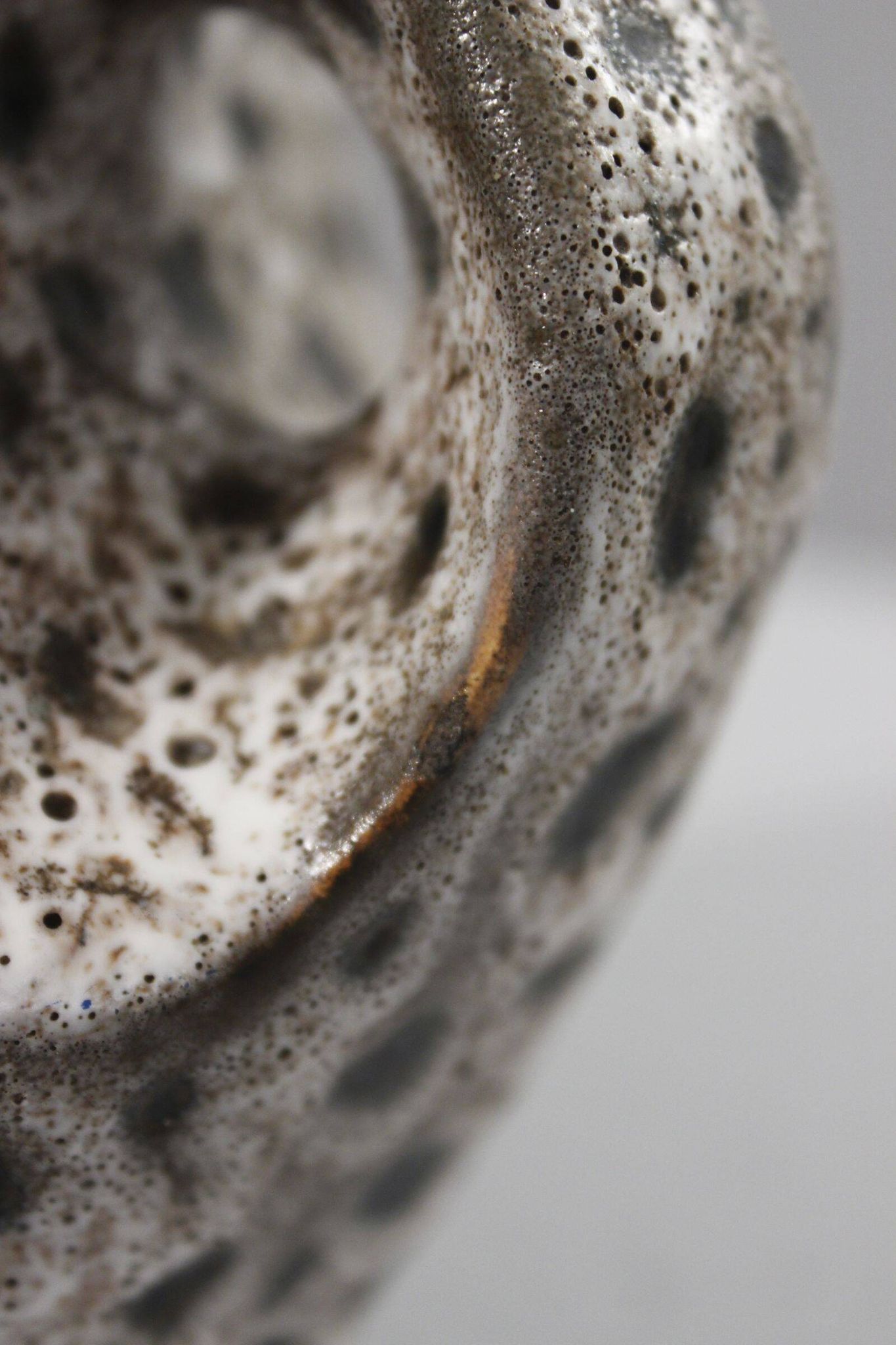 Marius Bessone in Vallauris large free-form vase with abstract decoration 1950s