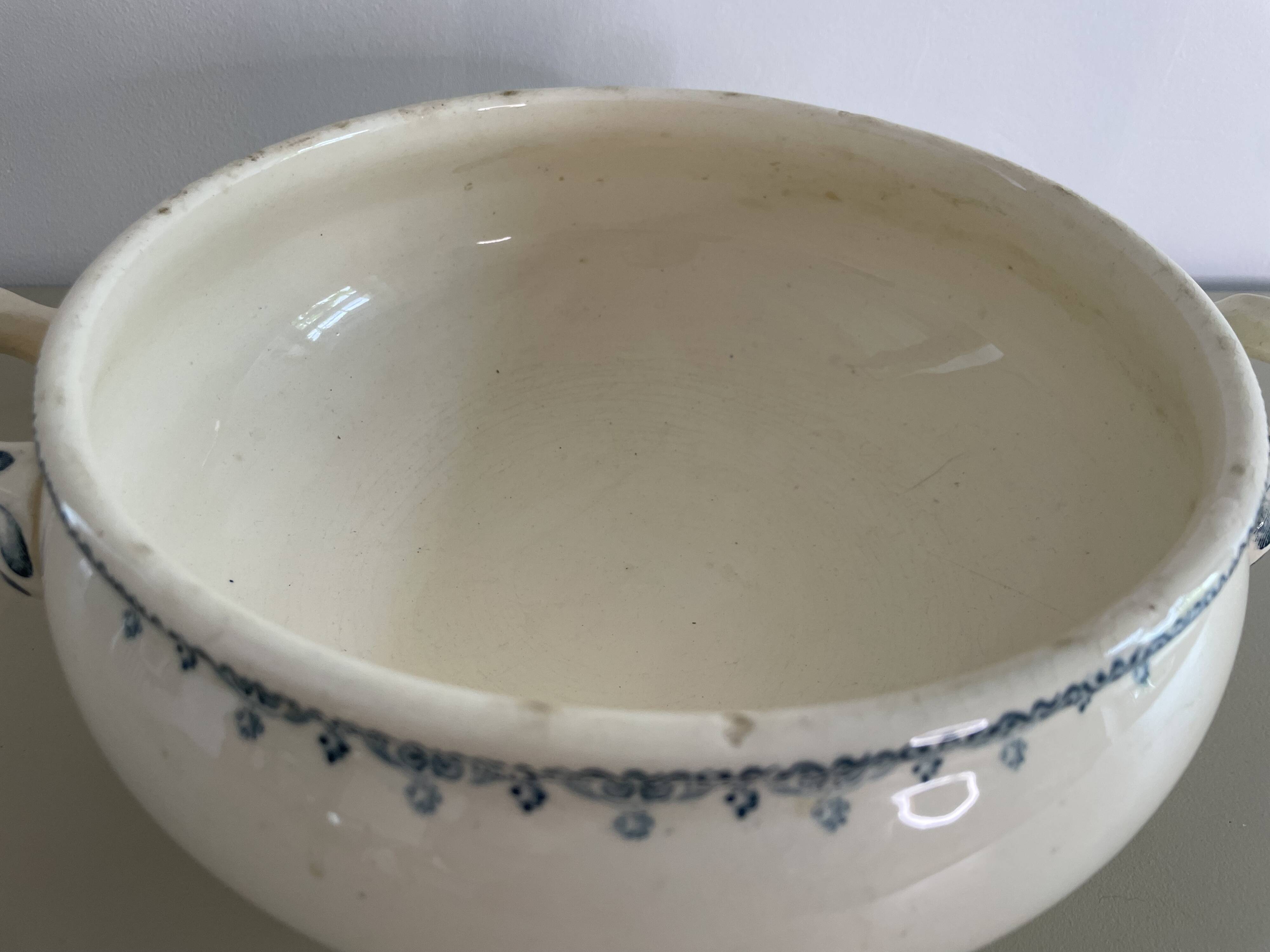 Discovered iron earthenware soup tureen