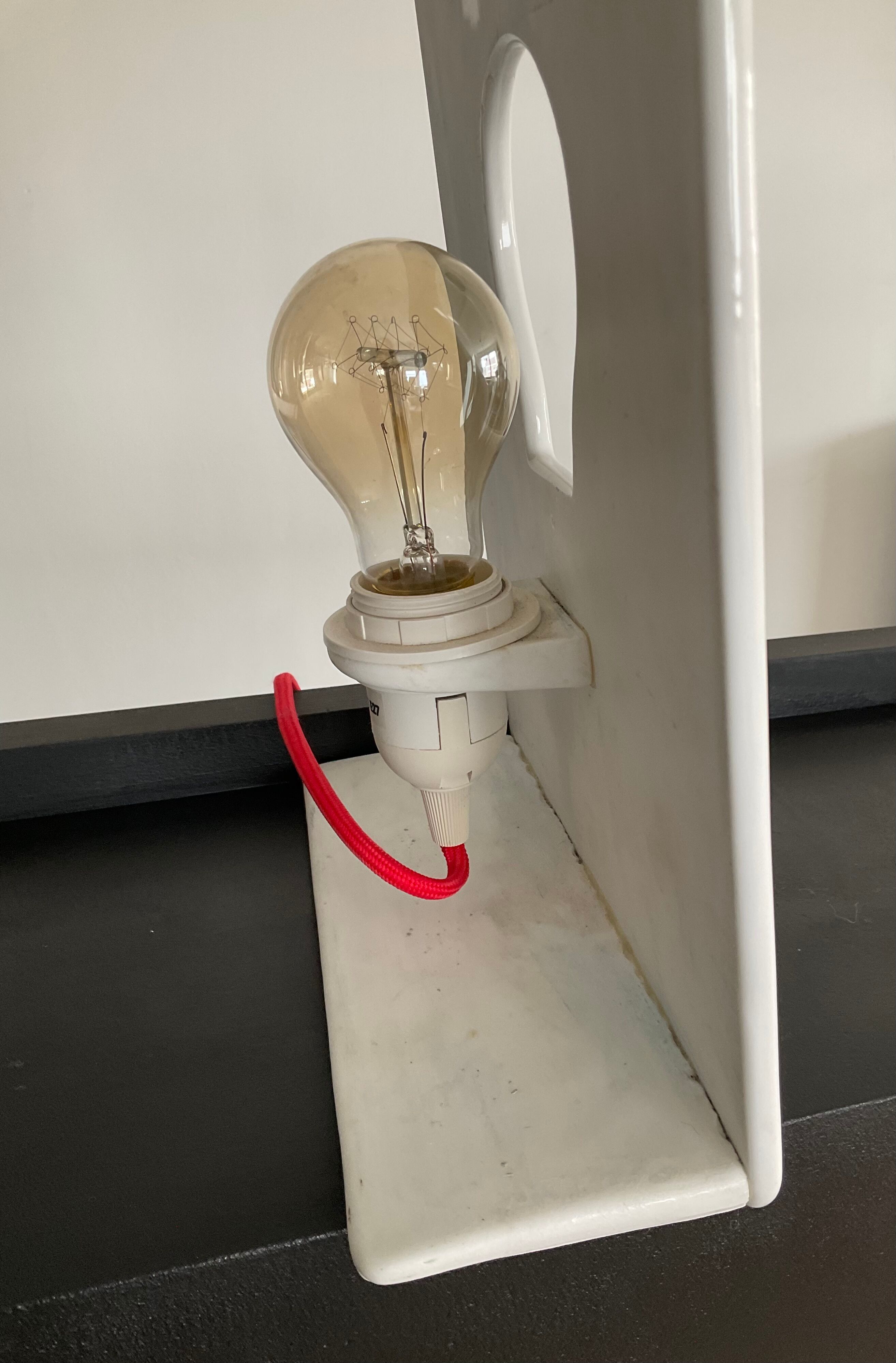 Vintage lamp from the 80s ceramic