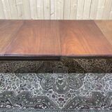 Victorian mahogany table with 2 extensions - 19th century work - Crank system