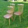 Trio de chaises bistrot Baumann vintage années 60