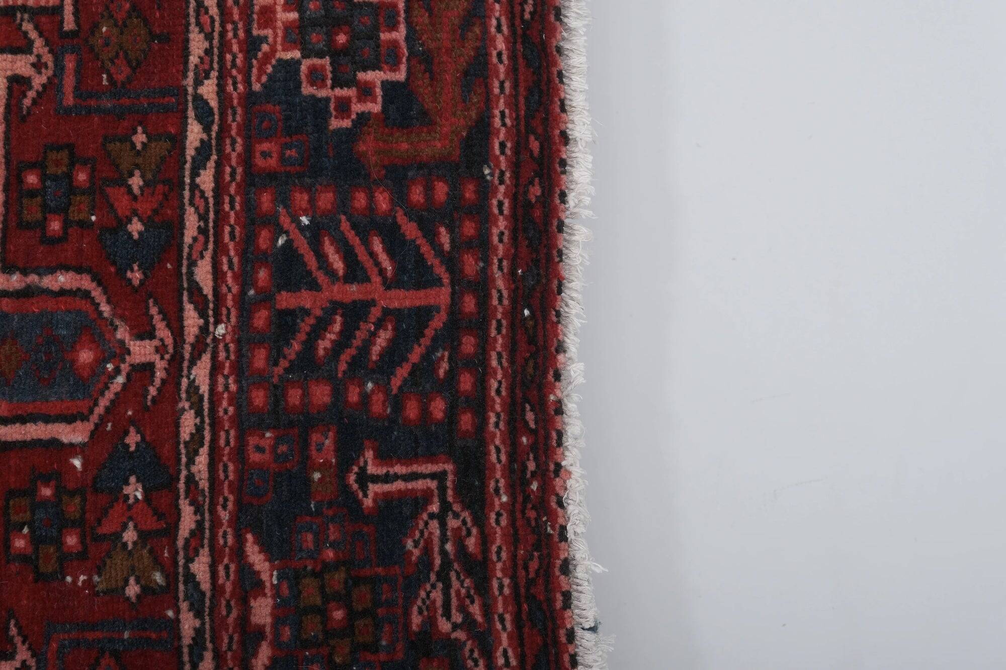 Vintage Turkish hallway rug 112x330 cm