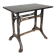 Industrial table, garden table with hard stone slab on cast iron frame, 1930s